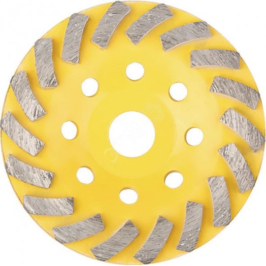 Диск алмазный шлифовальный, посадочный диаметр 22.2 мм, ''Турбо-сегмент'' 125 мм