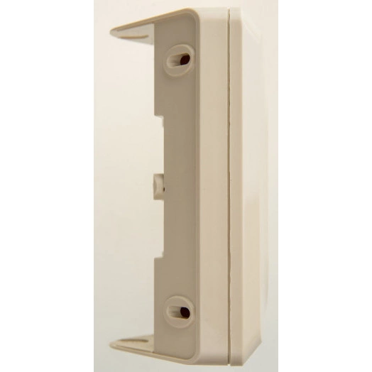 ЭТЮД Розетка угловая двойная открытой установки без заземления без шт.16А 250B, кремовый