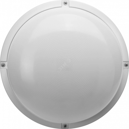 Светильник светодиодный ДБП-18w 4000К 1600Лм IP65 круглый пластиковый белый