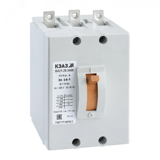 Выключатель автоматический ВА21-29-320010-1.6А-1.5Iн-380AC-У3