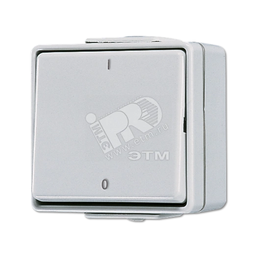 Выключатель двухполюсный накладной IP44