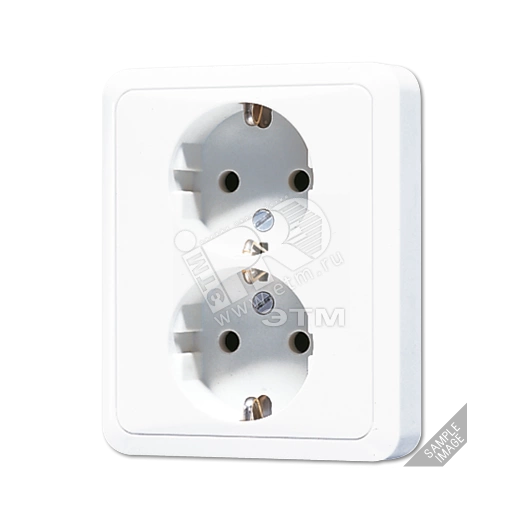 Розетка 16A 250V/10A 250V сдвоенная