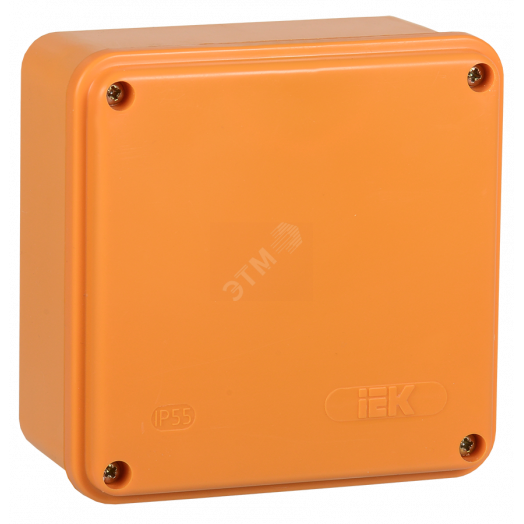 Коробка распаячная огнестойкая ПС 100х100х50мм 6P 10мм2 IP44 гладкие стенки IEK