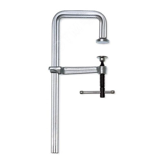 Струбцина U-образная цельнометаллическая легкая 250/120, усилие: 4 кН, с Т-образной рукояткой