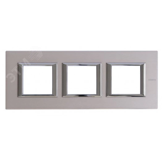 Axolute Рамка 2х3 поста 71мм горизонтальная титан