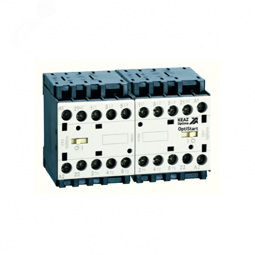 Мини-контактор реверсивный OptiStart K-MCP-09-30-01-A230-P с подкл. силовой цепи, с выводами под пайку