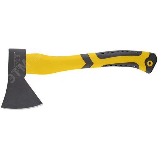 Топор кованая усиленная сталь, усиленная фиберглассовая ручка, антивибрационные накладки 600 гр