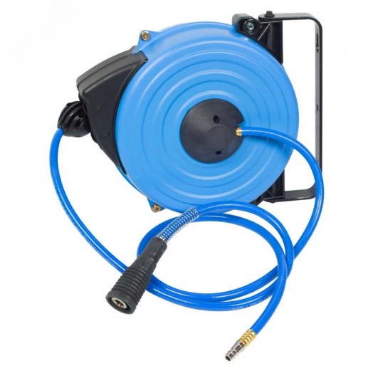 Шланг на автоматической катушке, полиуретановый 8х12 мм, 15 м, резьба 1/4'