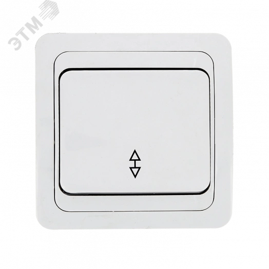 Лондон Выключатель проходной одноклавишный 10А белый