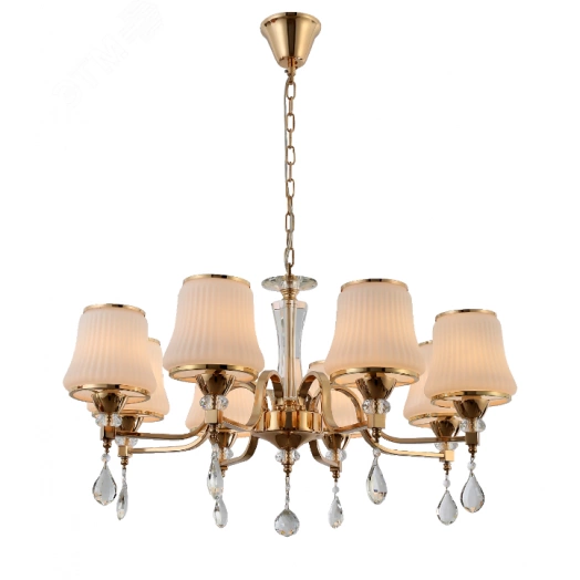 Люстра  Rivoli Herta 2006-208 8 * Е14 40 Вт классика