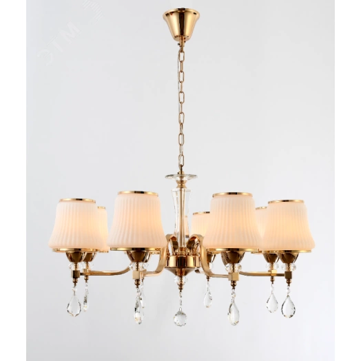 Люстра  Rivoli Herta 2006-208 8 * Е14 40 Вт классика