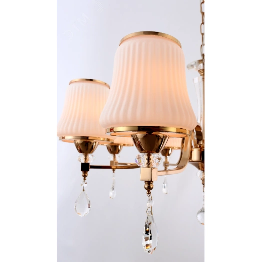 Люстра  Rivoli Herta 2006-208 8 * Е14 40 Вт классика