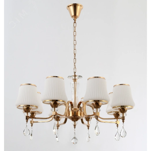 Люстра  Rivoli Herta 2006-208 8 * Е14 40 Вт классика