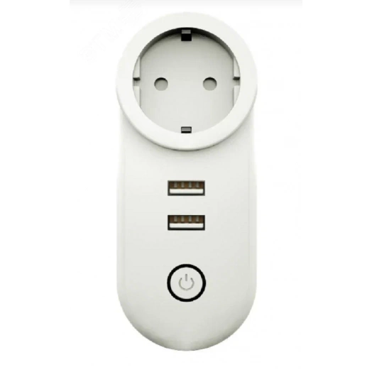 Розетка умная 1-пост. MOES Zigbee, 16А, белая,    накладная