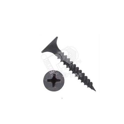 Саморез гипсокартон/металл 4,2х65 черный (11шт) - пакет