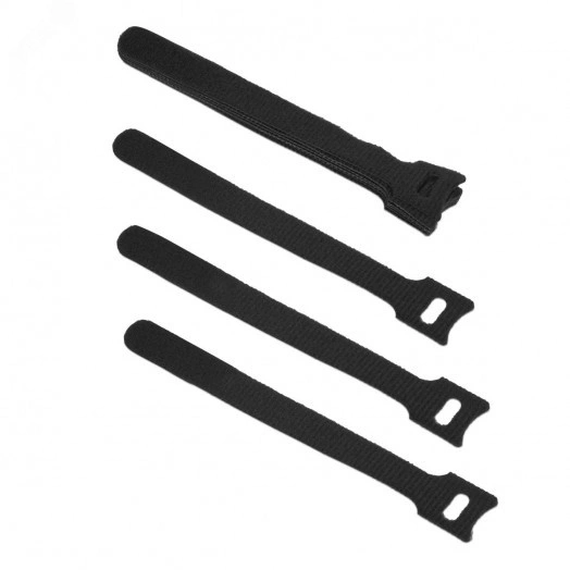 Хомут для кабеля, липучка с мягкой застежкой, 135x14 мм, красный (10 шт.)