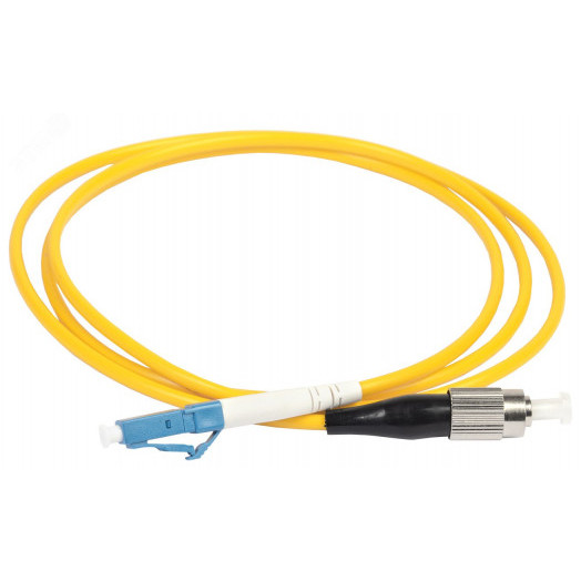 Шнур оптический коммутационный переходной (патч-корд) для одномодового кабеля (SM) 9/125 (OS2) FC/UPC-LC/UPC одинарного исполнения (Simplex) LSZH 2м