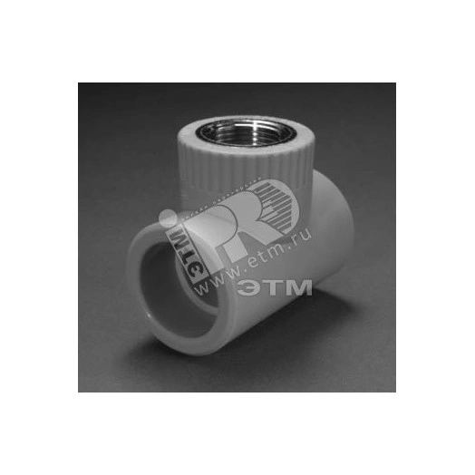 Тройник комбинированный 25 х 1/2' ВР полипропиленовый PPR белый