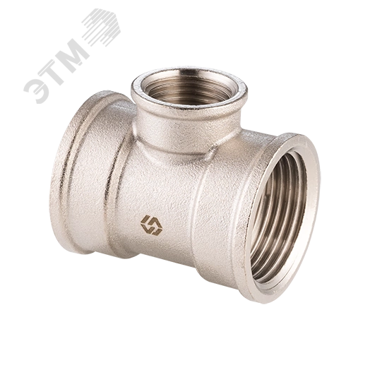 Тройник ВВВ 3/4'х1/2'х3/4' переходной, никелированный