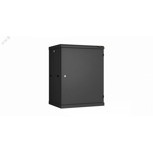 Шкаф настенный разбор TLK 19д 15U металлическая дверь Ш600хВ770хГ450мм черный