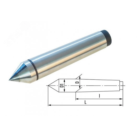 Центр упорный твердосплавный КМ6