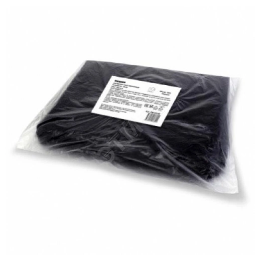 Пакеты для мусора ПВД пласт 220 л черные 50 шт Standart /3 упак.