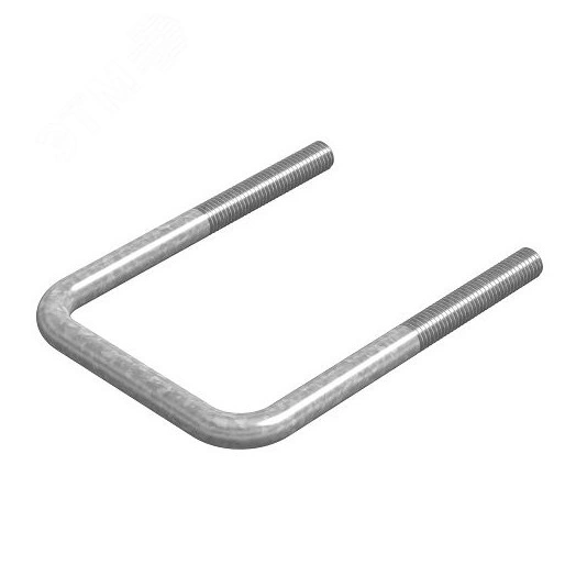 Хомут крепления П-образный 8х80, гальван. цинк