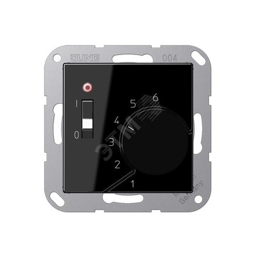 Накладка для регулятора температуры воздуха помещений  Серия A500  Материал- термопласт  Цвет- черный