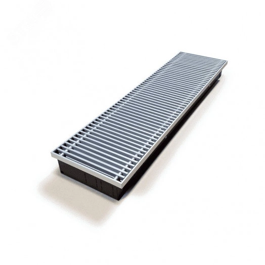 Конвектор внутрипольный КРК 20.08.450 П  с естественной конвекцией (решетка роликовая, анодированный алюминий)