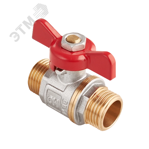 Кран шаровой полнопроходной 3/4' НР, бабочка