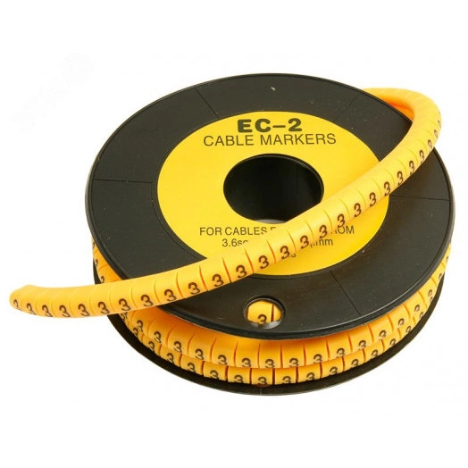 Маркер для кабеля д.7.4мм, цифра 2