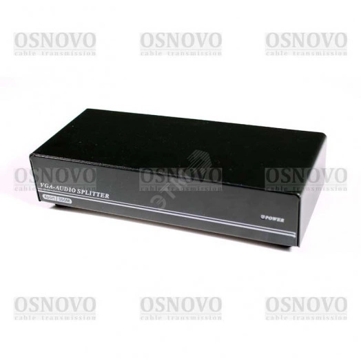 Разветвитель-1VGA+1Стерео Аудио вх./4 VGA+4 Стерео Аудио. Расстояние передачи – до 50м Разрешение до 1920х1440