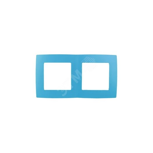 Рамка на 2 поста, Эра12, голубой, 12-5002-28