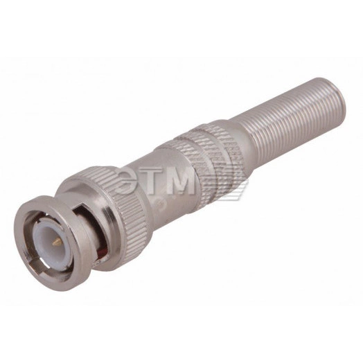 РАЗЪЁМ  штекер  BNC  под пайку  с пружиной  металл