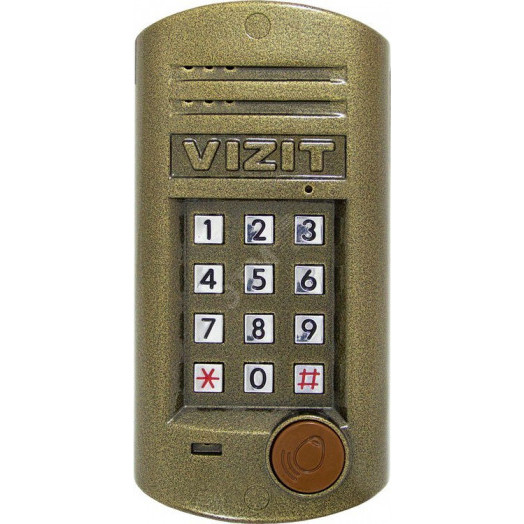 Блок вызова БВД-315RCP для совместной работы с блоками управления домофоном СЕРИЙ 300 или 400 кроме БУД-420М Встроенный считыватель ключей VIZIT-RF3 (RFID-13.56МГц).Обеспечивает дополнительную защиту от несанкционированного администрирования дом