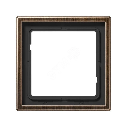 Рамка 1-я для горизонтальной/вертикальной установки  Серия- LS990  Материал- металл  Цвет- античная латунь