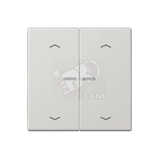 Клавиши для сдвоенной кнопки BCU  светло-серые