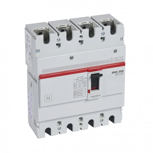 Выключатель автоматический в литом корпус фиксированный 150А четырехполюсный, 18кА