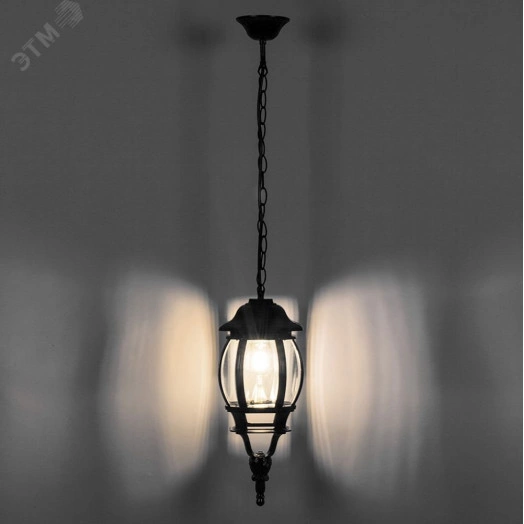 Светильник НСУ-100w цепь Е27 IP44 черный