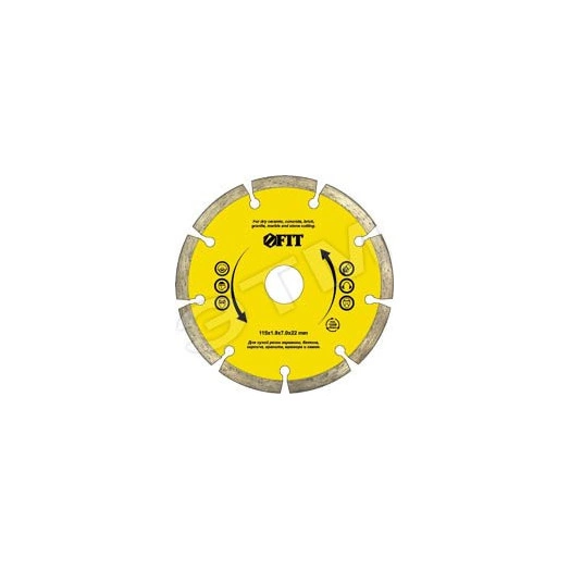 Диск отрезной алмазный сегментный (сухая и влажная резка) 180х2.2х7.5х22.2 мм