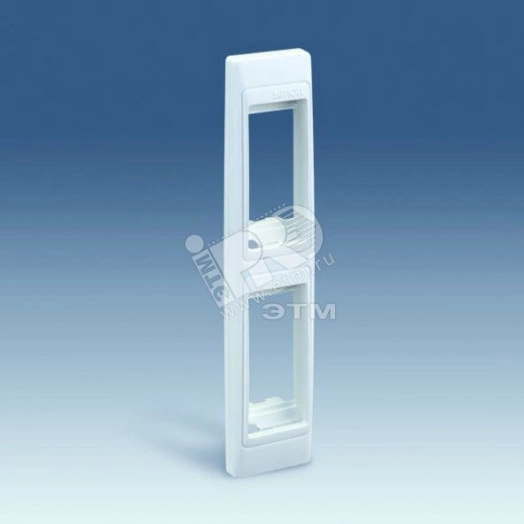 Рамка узкая с суппортами на два узких модуля для скрытого монтажа, S82C, графит