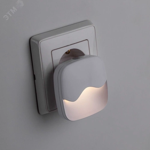 Ночник светодиодный 0.45w квадрат белый