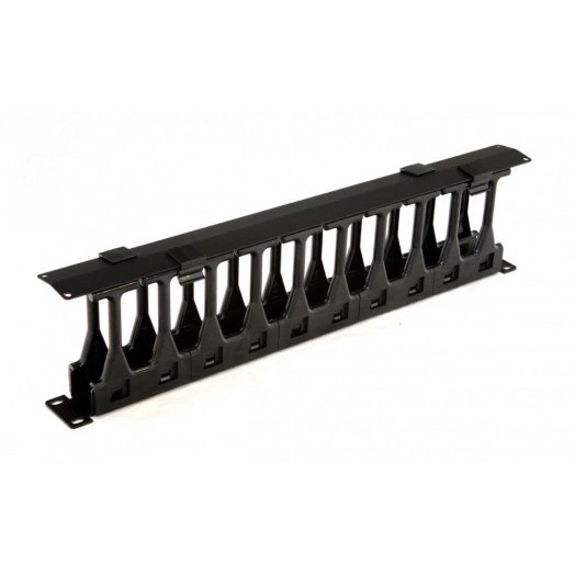 Организатор кабельный вертикальный Hyperline      CMF-OTR-42U-89x106-C-RAL9005 42U для шкафов TTR,  TTB