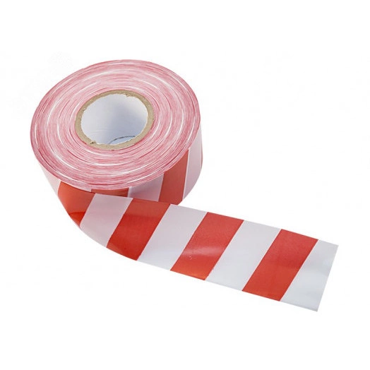 Лента оградительная 75 мм х 250 м PROconnect, цвет белый красный