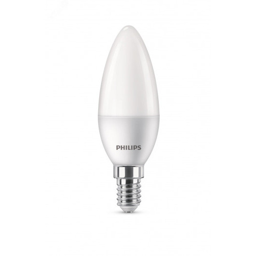 Лампа светодиодная LED Свеча 5 Вт 470 Лм 2700 К E14 К 220-240 В IP20 Ra 80-89 (класс 1В) ESS PHILIPS