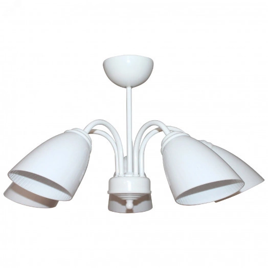 Светильник Джина 251 бел. (плафон П0475) НСБ      01-5х60-130 Е27 ИМ(1005404997)