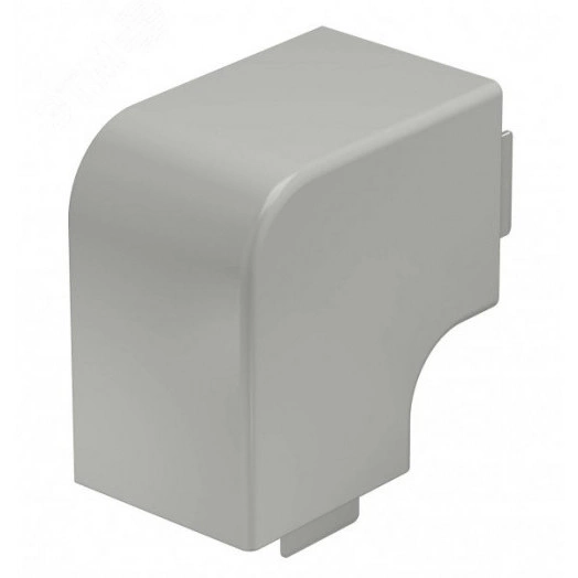 Крышка плоского угла кабельного канала WDK 60x60 мм (ПВХ, серый)