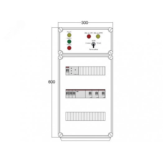 Щит управления электрообогревом DEVIBOX HR 3x4400 D316 (в комплекте с терморегулятором и датчиком температуры)