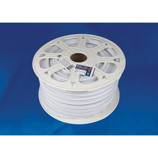 Лента светодиодная ULS-N21-2835-120LED/m-8mm-IP67-220V-8W/m-50M-PINK бобина