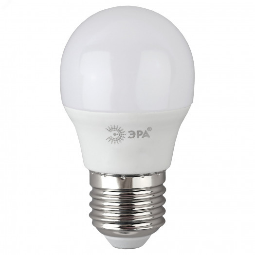 LED P45-6W-827-E27 R ЭРА (диод, шар, 6Вт, тепл, E27) (10/100/4000)